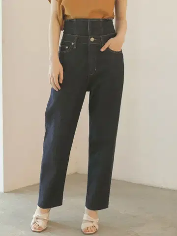 LAGUNAMOON 허리 레이어링 데님 팬츠 사이즈 S