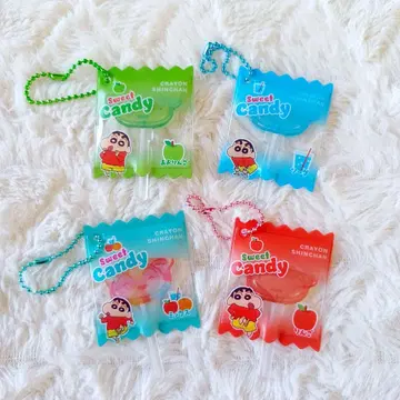 짱구는 못말려(크레용 신짱) 스위트 캔디 아크릴 키링 4개 세트
