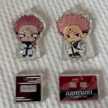 주술회전 세가 콜라보 카페 animate 스쿠나 아크릴 스탠드 키링