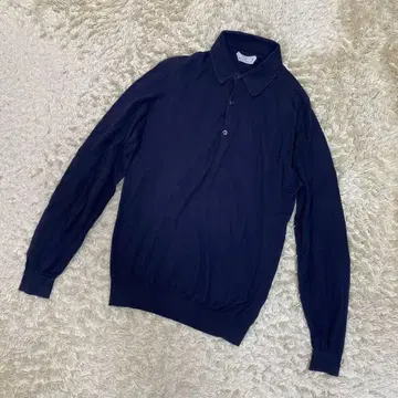 존스메들리 빔즈F 긴팔 니트 피케 셔츠 코튼 네이비 M