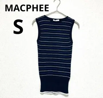 [새상품급] 투모로우랜드 맥피 MACPHEE 민소매 니트 보더 S