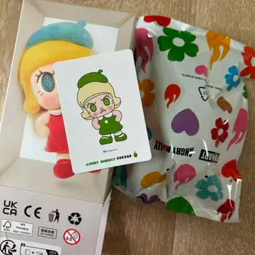 팝마트 앵그리 몰리 봉제 인형 펜던트 그린 불 1개