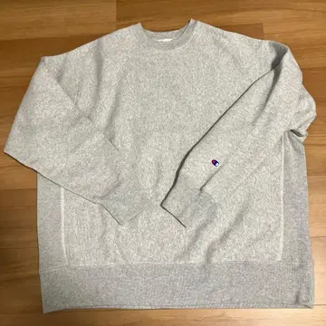 MIN-NANO x Champion x BEAMS 그레이 맨투맨 L