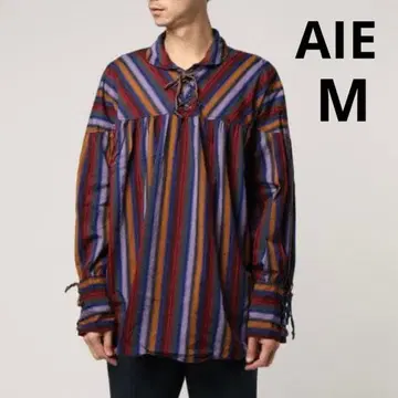 AIE 에이아이이 STRING SHIRT 멀치 스트라이프 M