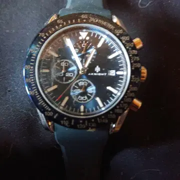 AEROMAT 크로노그래프 블랙 시계