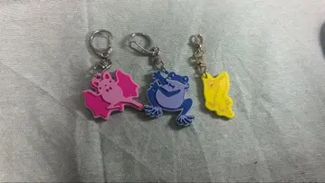 요루시카 [ 달과 고양이의 댄스 ] 키링 세트 개구리 박쥐 카나리아