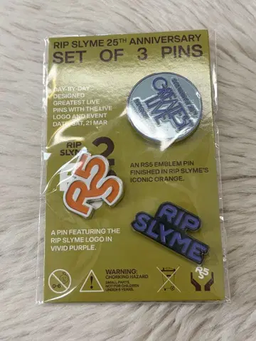3월 21일 RIP SLYME 25주년 기념 핀 배지 세트