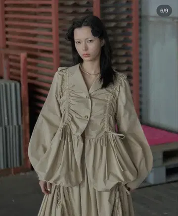 POPPY Gathered balloon jacket