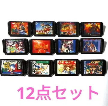 SEGA 카트리지형 핀 배지 소닉 뿌요뿌요 메가 드라이브 세가