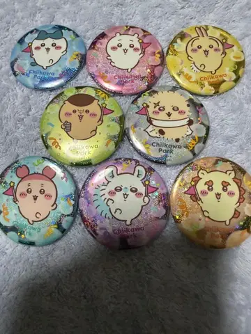 치이카와 파크 트레이딩 홀로그램 캔뱃지 새상품