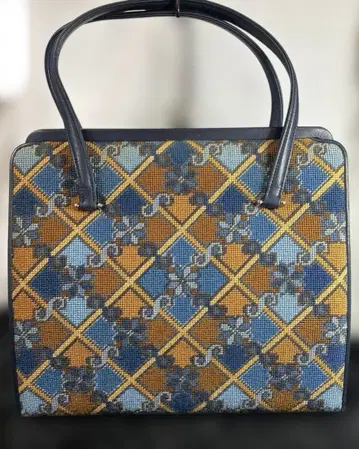 기하학 패턴 일본 의류용 가마구치식 백