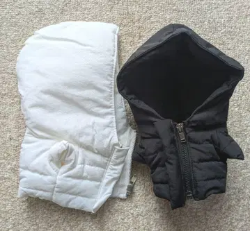 인형옷 20cm 다운 자켓 화이트 블랙