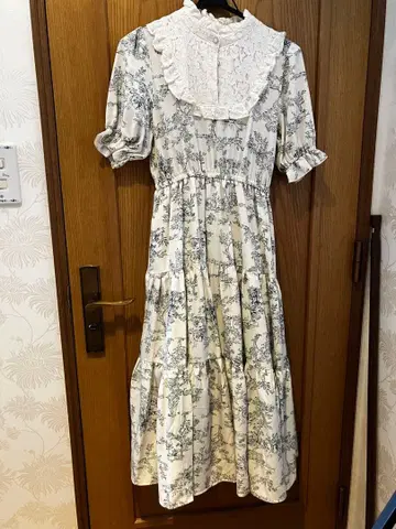 아오키 미사코 시마무라 토와루 드 주이 원피스 그린