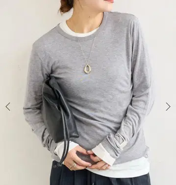 저널 스탠다드 울 MIX 시어 롱 T