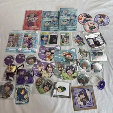 닌타마 란타로 캐릭터 굿즈 세트 캔 배지 아크릴 스탠드 반짝이는 카드 등