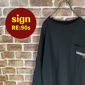 넘버나인 로고 프린트 절개 티셔츠