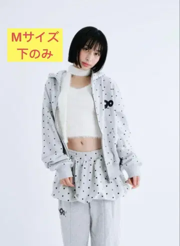 90 로고 엔젤 도트 발롱 스커트 팬츠