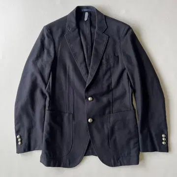 수트 컴퍼니 테일러드 자켓 은색 버튼 카노코 직조 언컨