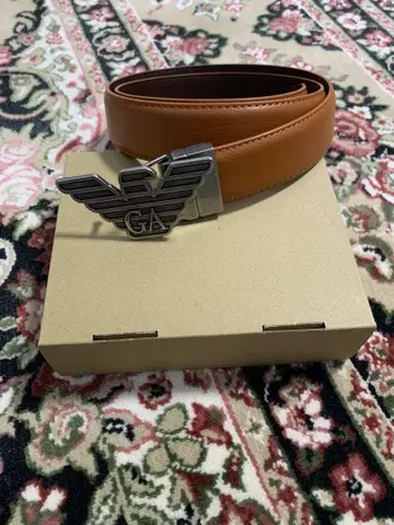 아르마니 브라운 가죽 벨트