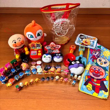 [ 묶음 판매 ] 호빵맨 완구 세트 봉제 인형