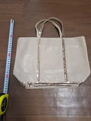 소가죽 바네사브루노 스팽글 가죽 미니 토트백