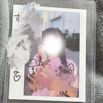 이코러브 오토시마 리사 친필 사인 폴라로이드