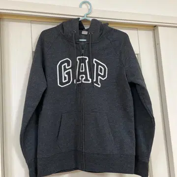 GAP 후드 부착 집업 후드티 M 사이즈 그레이