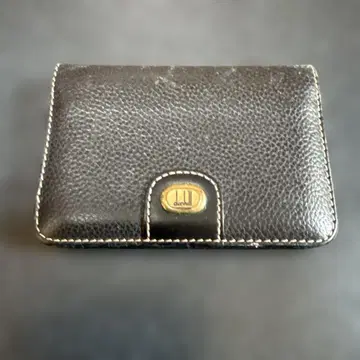 dunhill 명함지갑 블랙 가죽