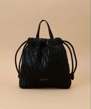 플리츠 복조리 백 블랙 Samantha Thavasa