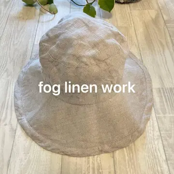 새상품급 fog linen work 로쥬 린넨 햇 베이지