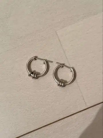 후프 귀걸이 실버 925 양쪽 귀