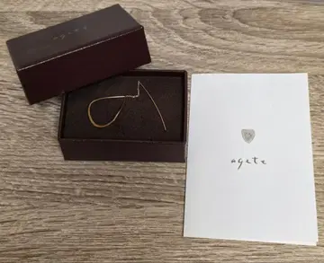 [ 한쪽만 ] agete K10 아메리칸 드롭 귀걸이 한쪽 아가트