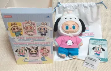 POPMART 러브브 산리오 캐릭터즈 포차코 봉제 인형 펜던트