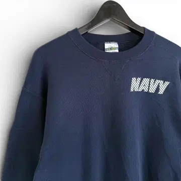 00s U.S.NAVY USA제 밀리터리 맨투맨 네이비 A05