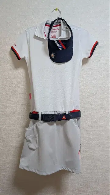 [ le coq sportif: 3세트 ] 골프 원피스, 캡, 벨트
