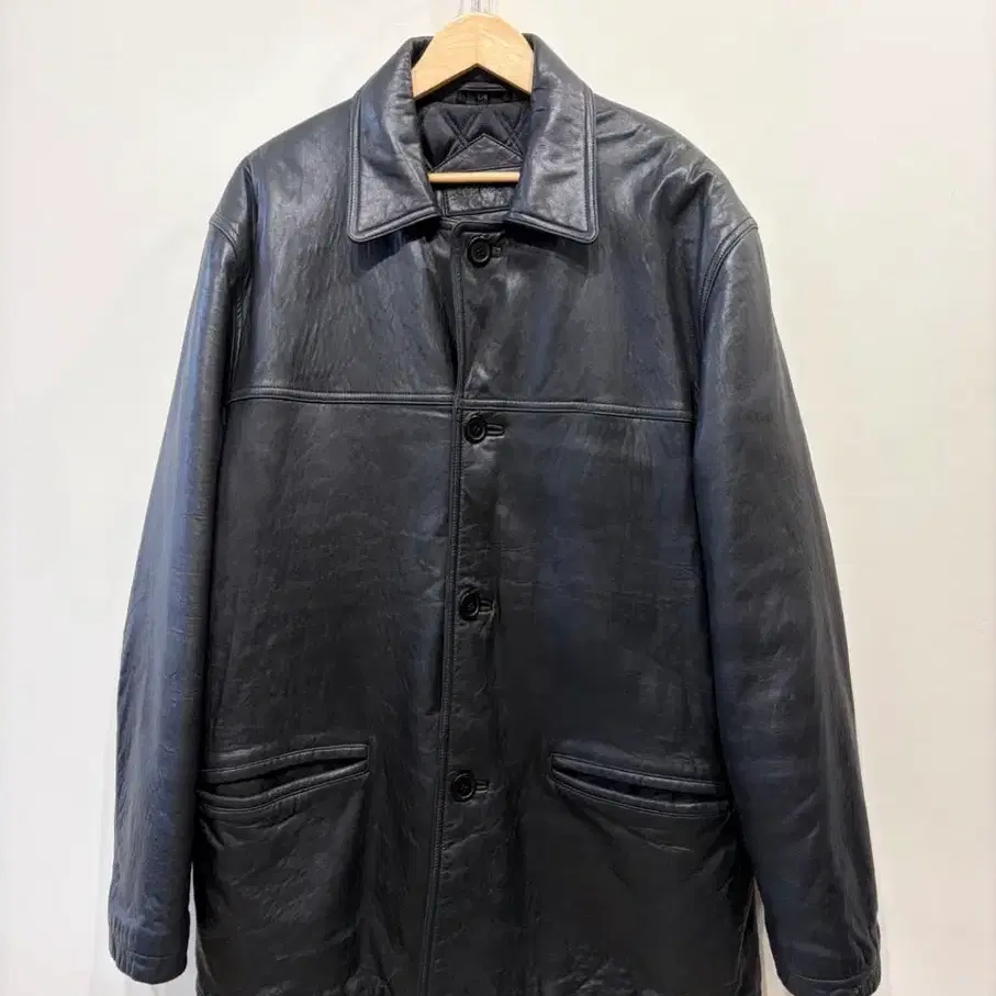 Boncoura Sasha Leather Car Coat 42 Boncoura | Bunjang Global
