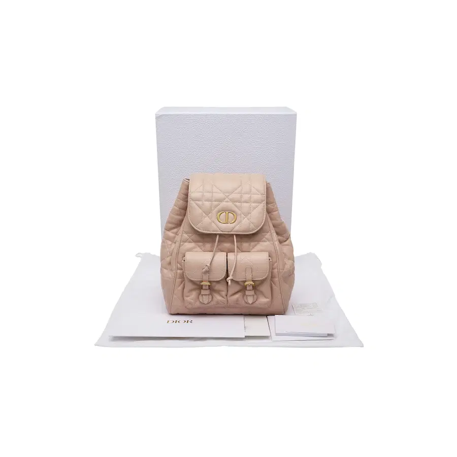 迪奥 Caro 中号 Macro Cannage 链条包