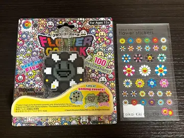 가격 인하 무라카미 다카시 플라워 고 워크 블랙 플라워 스티커 세트