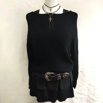 y2k archive 헤이세이 갸루 니트 페어리 그런지 헤이세이 레트로