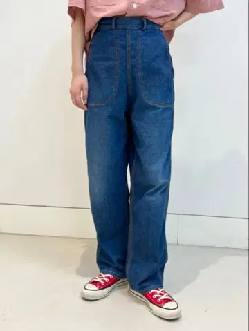 새상품급 오어슬로우 빔즈 보이 별주 데님 런치 팬츠