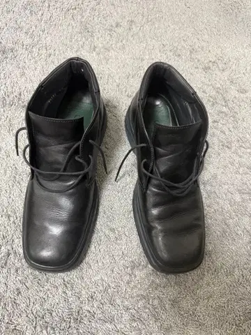 스퀘어토 가죽 신발 힐 부츠 처카 부츠 드레스 슈즈