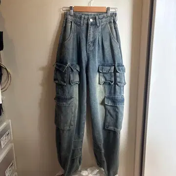 DIAVEL 데님 카고 팬츠