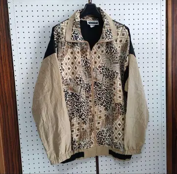 구제 의류 빈티지 USA제 TALON 지퍼 애니멀 무늬 폴리 자켓 호랑이