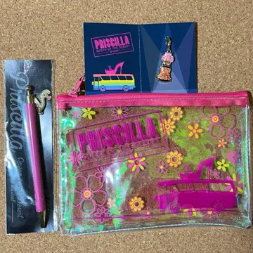 [세트] 프리실라 볼펜 참 클리어 파우치 뮤지컬 이쿠사부로