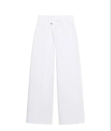 [ 새상품 ] ZARA TRF 하이웨스트 크로스 와이드 레그 청바지