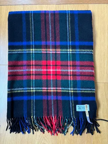 존스톤스 캐시미어 스톨 블랙 스튜어트 새상품급