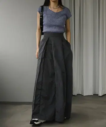 ezick 에지크 뷔스티에라이크 프렌치 니트 반팔