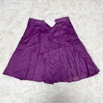 새상품급 SPORTMAX 스포츠 맥스 코드 린넨 혼방 플레어 스커트 42