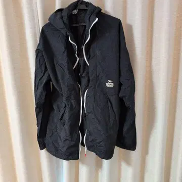 CHUMS 후드 부착 나일론 자켓 XXL 블랙