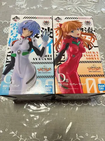에반게리온 아야나미 레이 & 소류 아스카 피규어 세트 제일복권 30주년